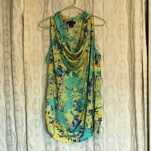 Lane Bryant drape neck top, sleeveless